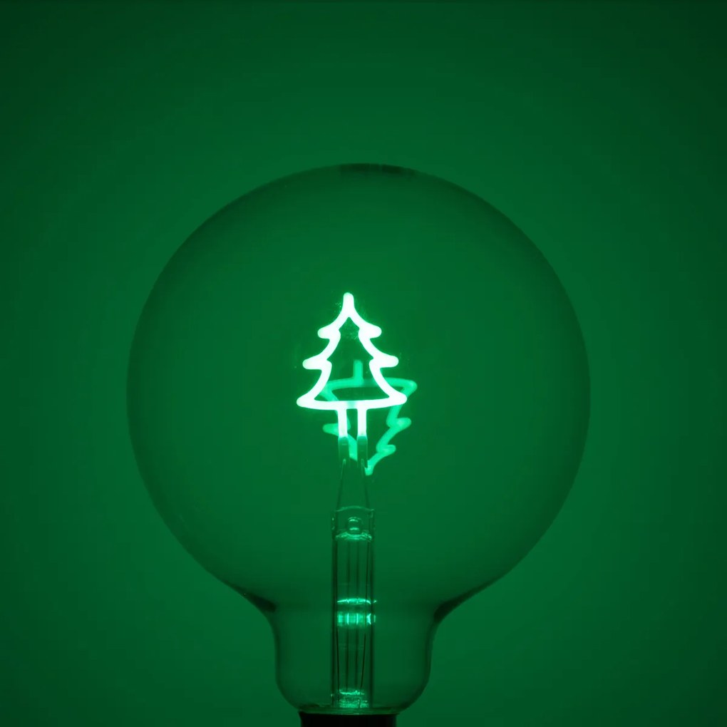 Lampada LED natalizia E27 G125 trasparente 1,8W 100 lm