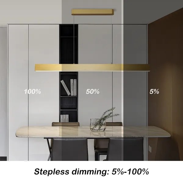 Brilagi - Lampadario LED dimmerabile SLEEKLINE SMART LED/40W/230V Wi-Fi Tuya gold+RC