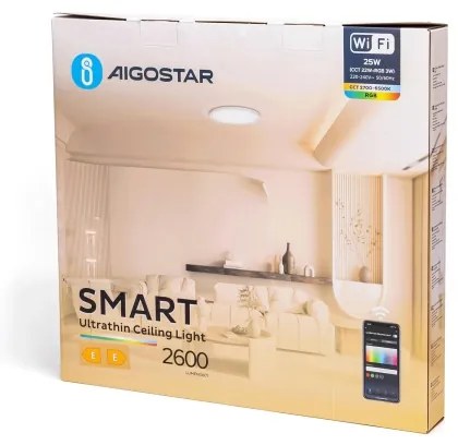 Aigostar - Plafoniera dimmerabile RGBW LED/25W/230V 2700-6500K Wi-Fi