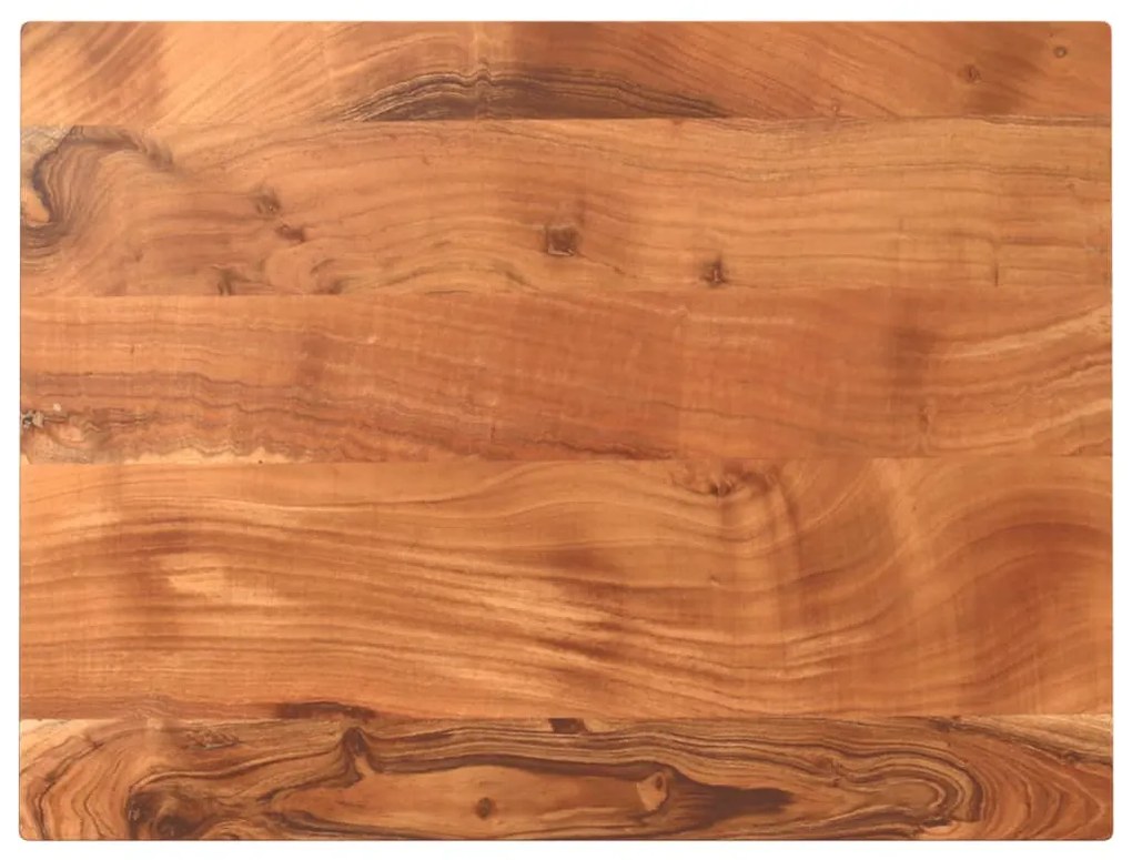 Piano per tavolo 90x70x2,5cm rettangolare legno massello acacia