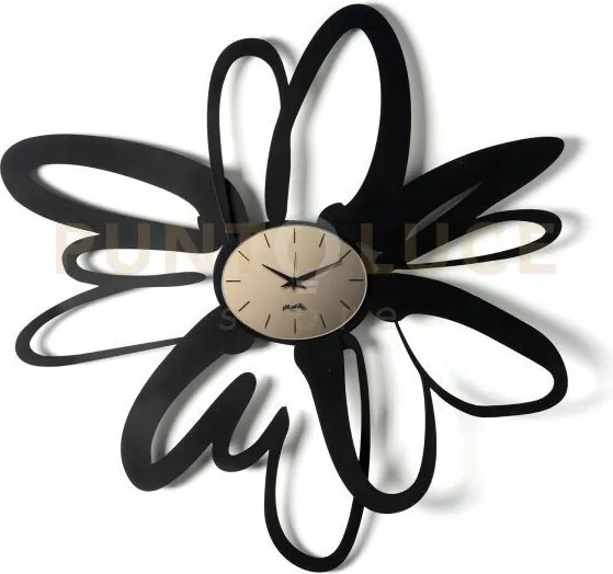 Orologio da parete shodo nero,velour luxe bronzo