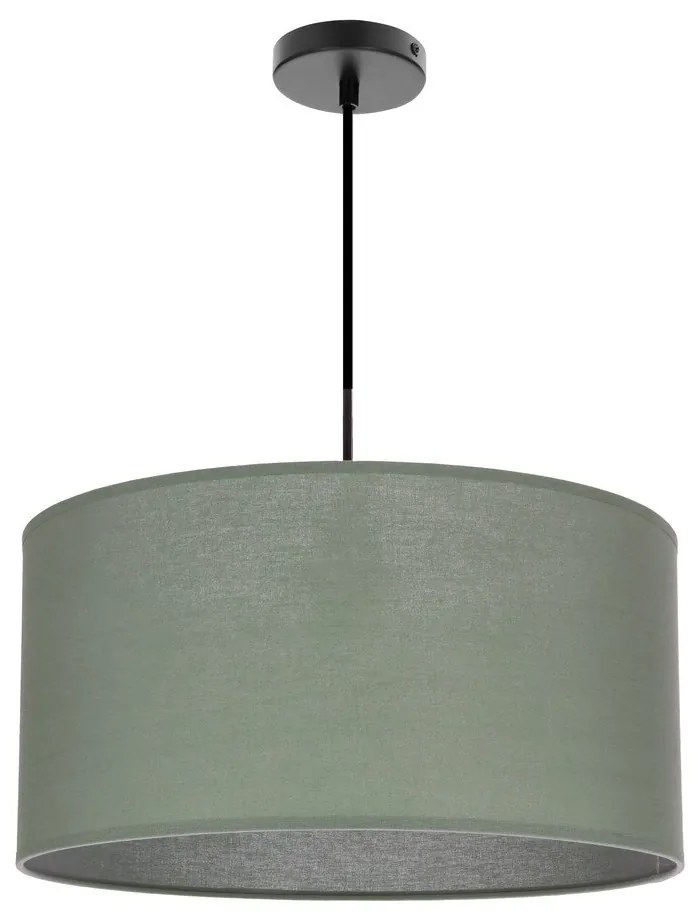 Lampadario verde con paralume in tessuto ø 40 cm Shanti – Candellux Lighting