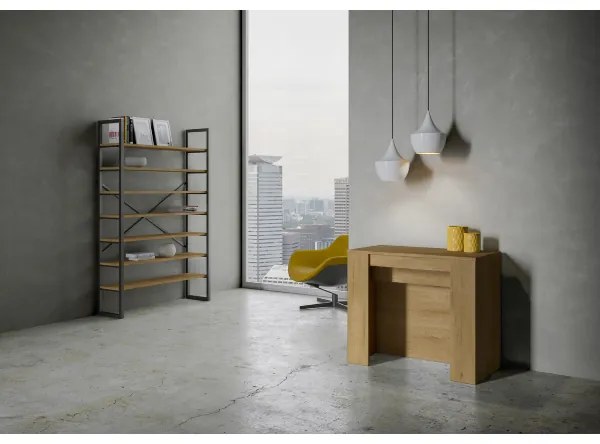 Consolle allungabile 90x48/296 cm Venus Quercia Natura allunghe interne