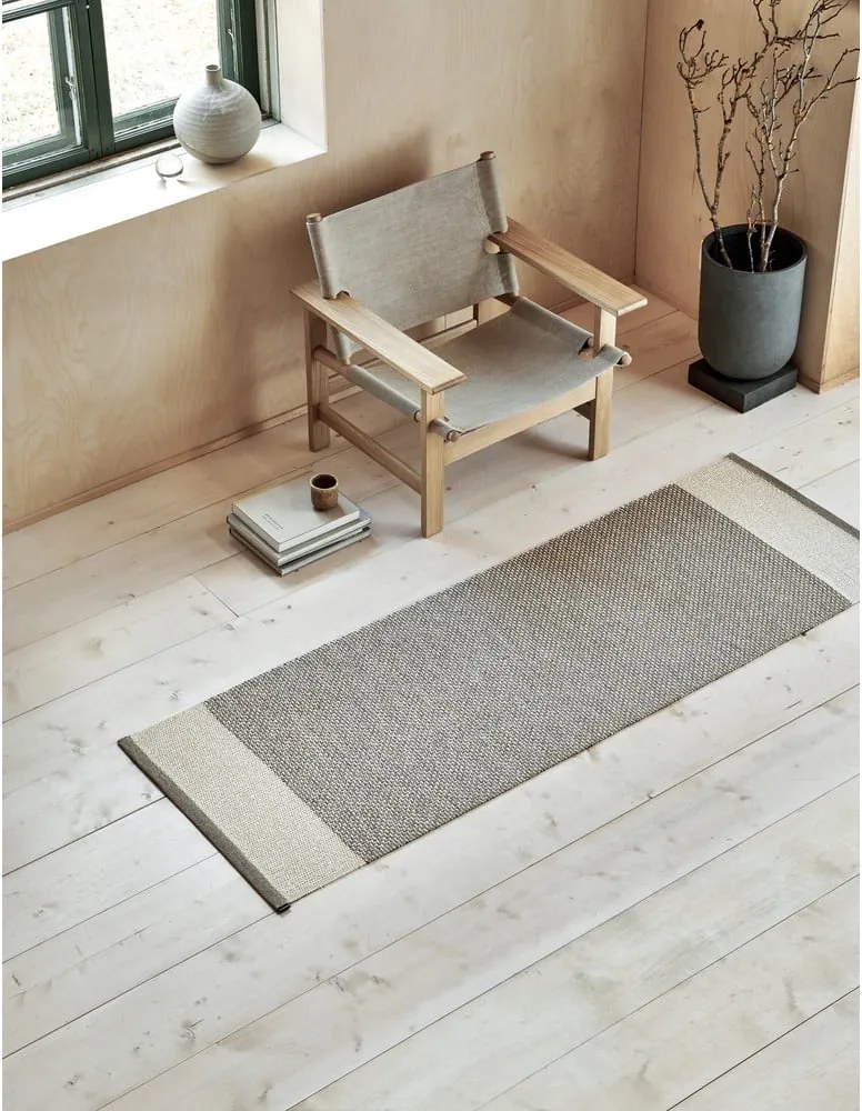 Passatoia da interno/esterno beige 70x200 cm Edit Mud Vanilla – Pappelina