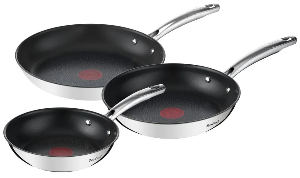 Teglie in acciaio inox 3 pezzi Duetto+ - Tefal