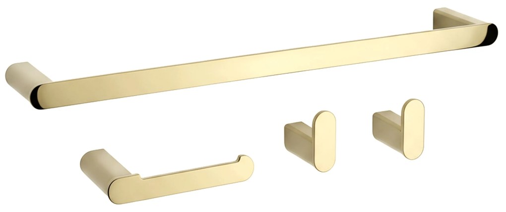 Set accessori da bagno Mati Gold 4 pezzi