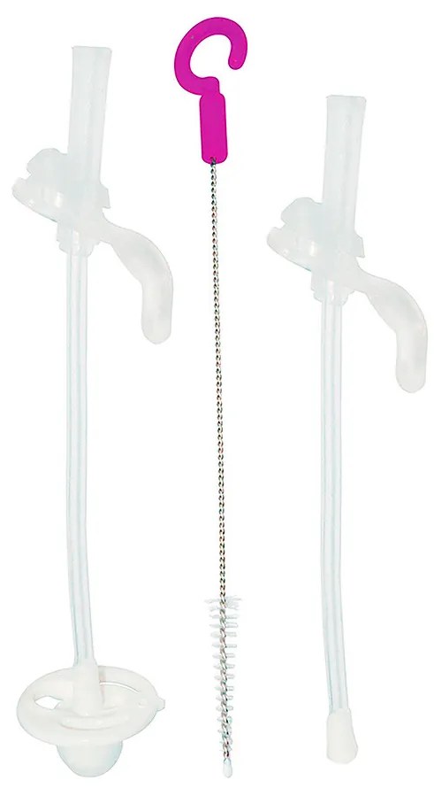 Tazza con cannuccia – grigio 240 ml