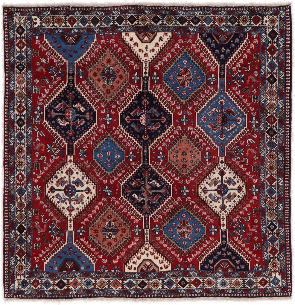 Yalameh Tappeto persiano 200 x 200 (Iran) Annodato A Mano