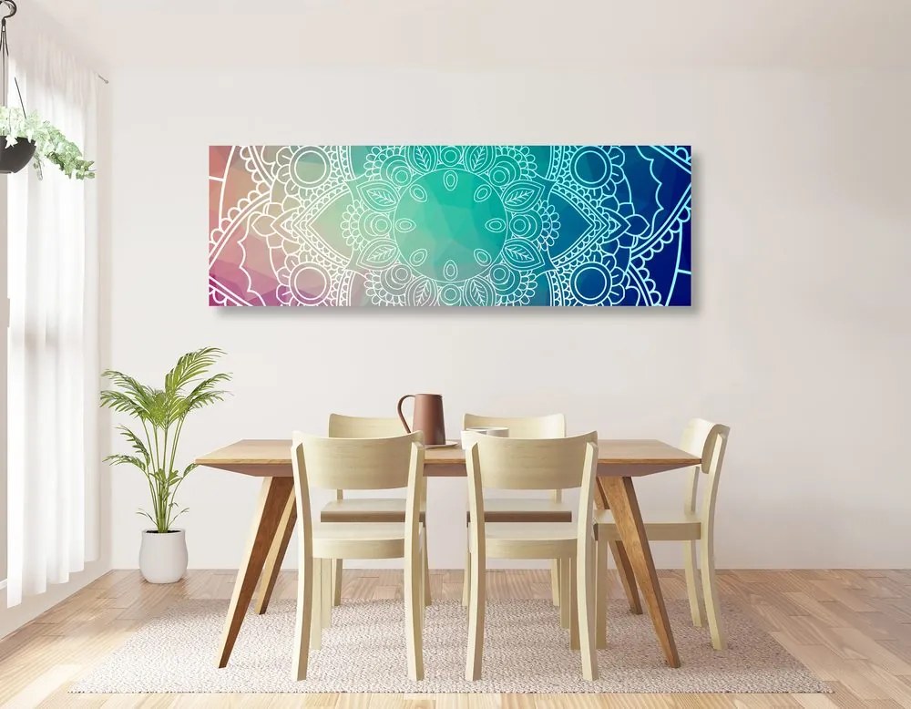 Stampa su tela – Mandala pastello