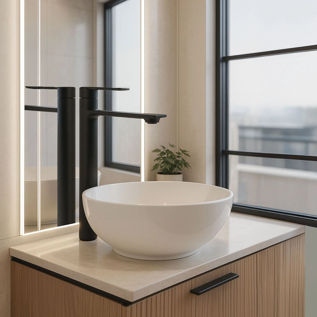 Rubinetto da lavabo REA Storm Black High