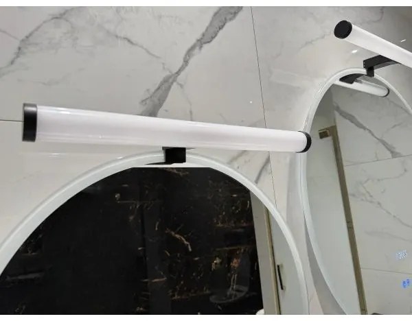 Illuminazione LED per specchio da bagno, 10 W, 230 V, 45 cm, IP44, nero