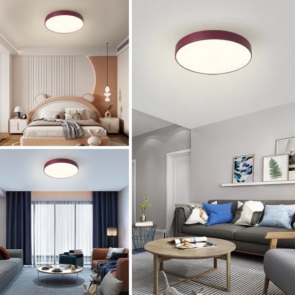 Brilagi-LED plafoniera dimmerabile POOL LED/60W/230V 3000-6000K 50 cm bordeaux + telecomando