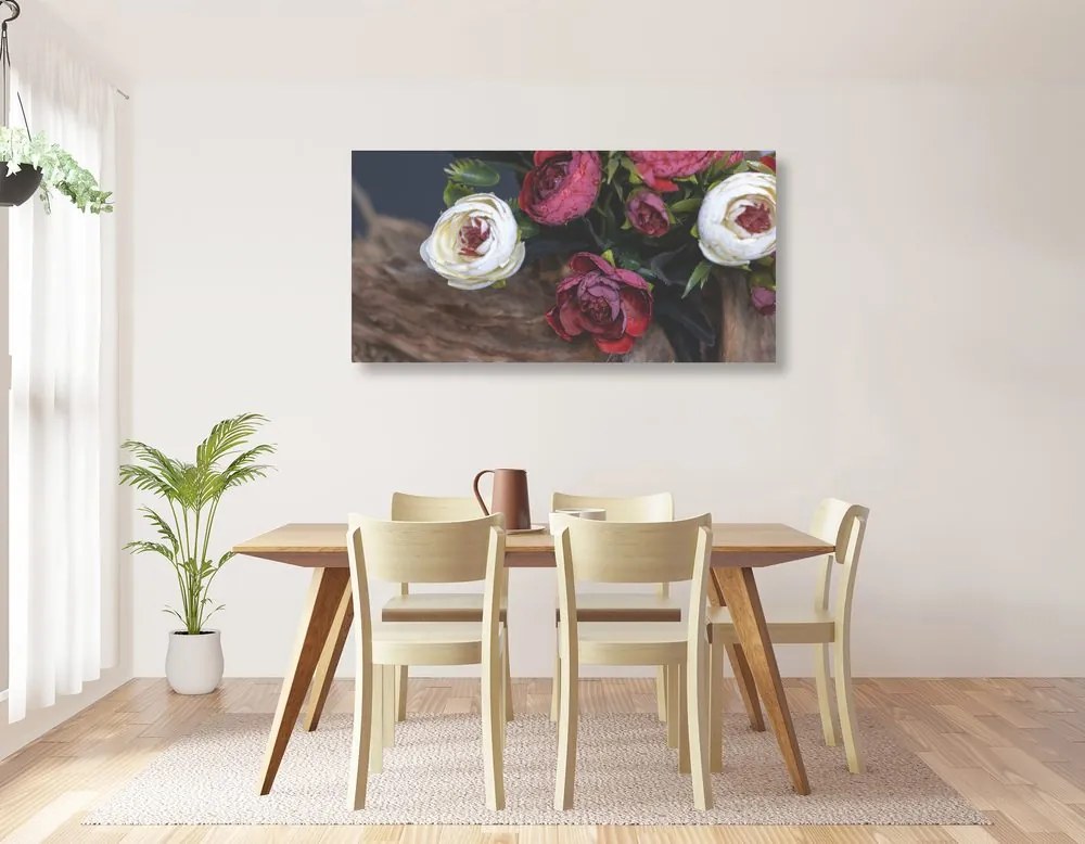 Quadro su tela – Vendemmia floreale