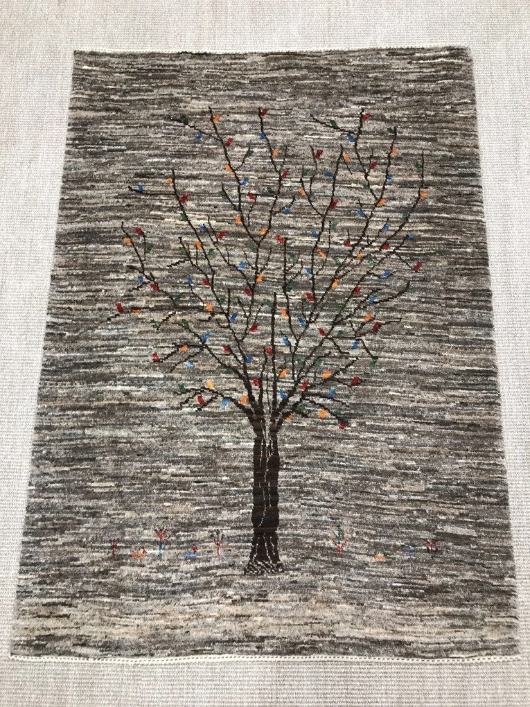 Loribaft Tappeto 100x140 Marrone (Iran) Annodato A Mano