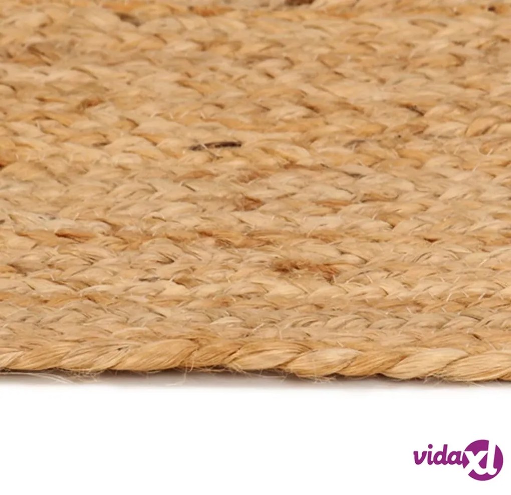 vidaXL Tappeto in Juta Intrecciata 180 cm Rotondo