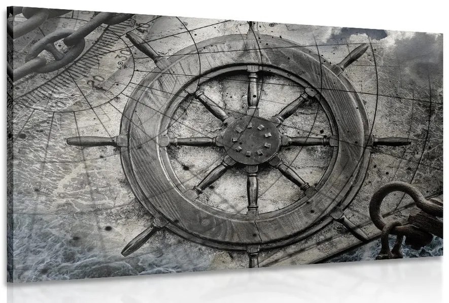 Quadro su tela – Timone da marinaio