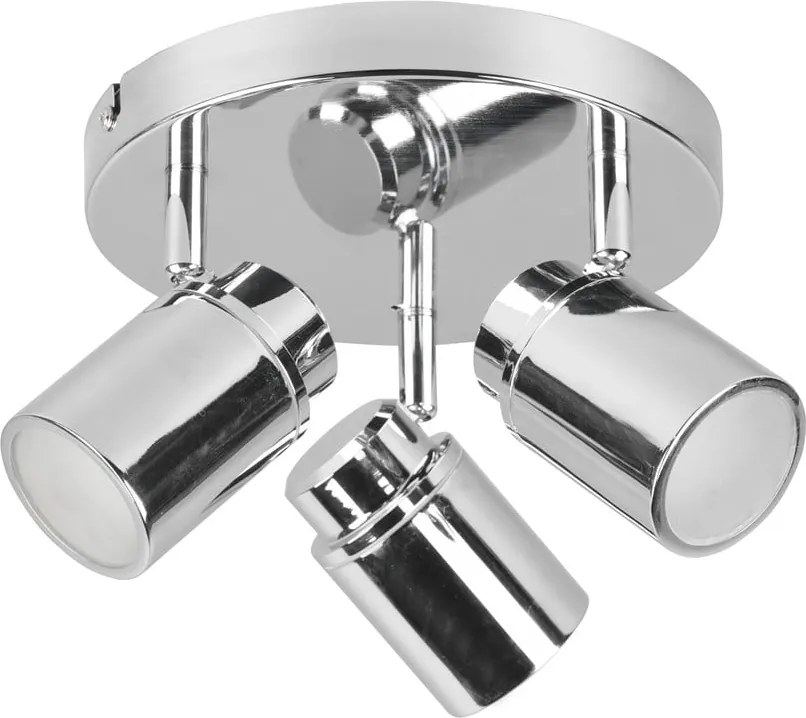 Faretto in metallo in argento lucido Angelo - Trio