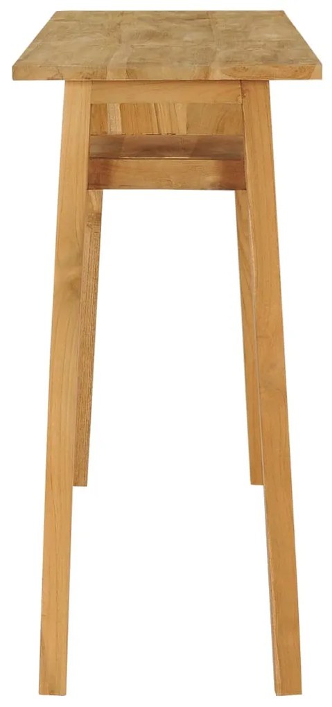 Tavolo consolle 120x35x75 cm in legno massello di teak