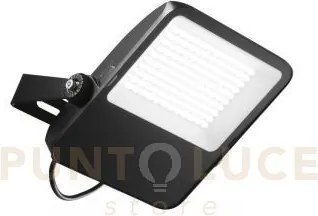 Proiettore led taurus nero 100w 13000lm 3000k ip65 27,2x6x31,5cm