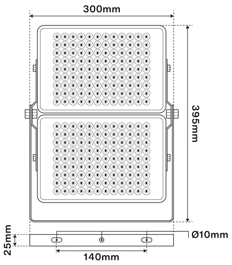 Faro LED 200W Modulare - OSRAM LED Colore Bianco Freddo 5.000K