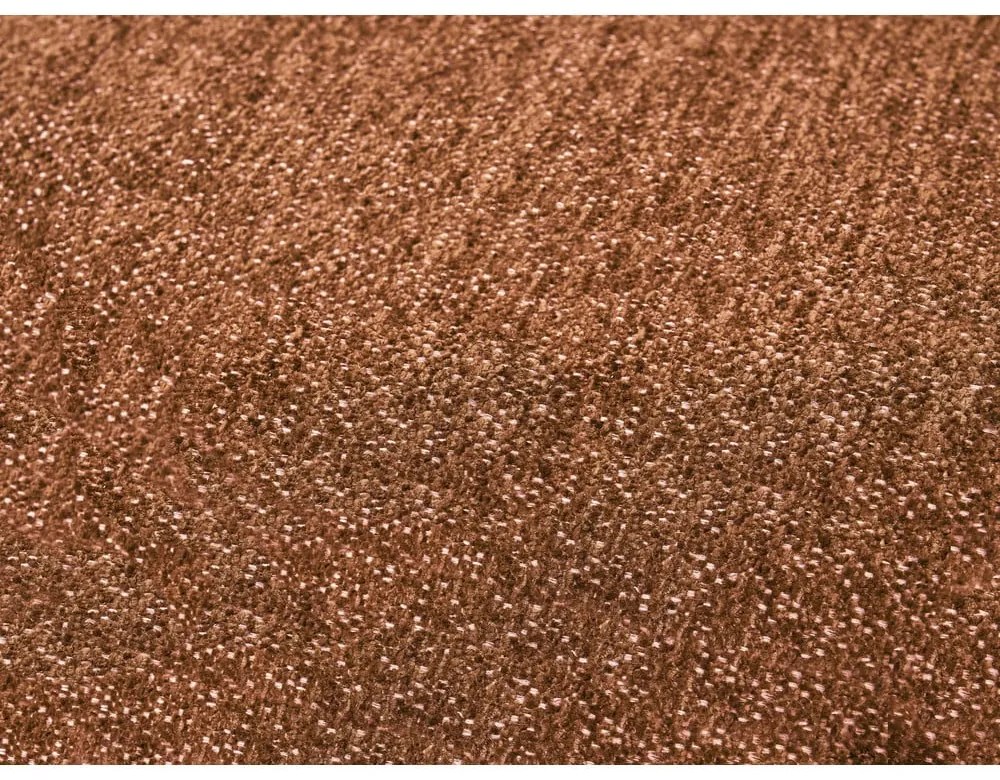 Divano color terracotta con rivestimento in ciniglia 278 cm Everest – Bobochic Paris