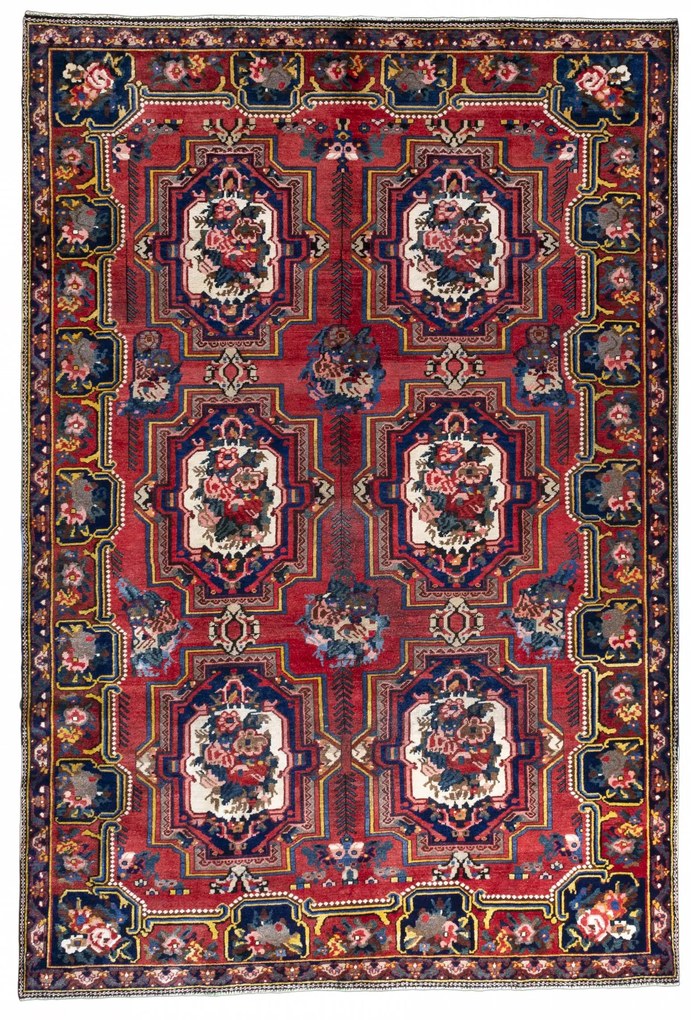 Bakhtiar Tappeto persiano 210x320 Rosso (Iran) Annodato A Mano