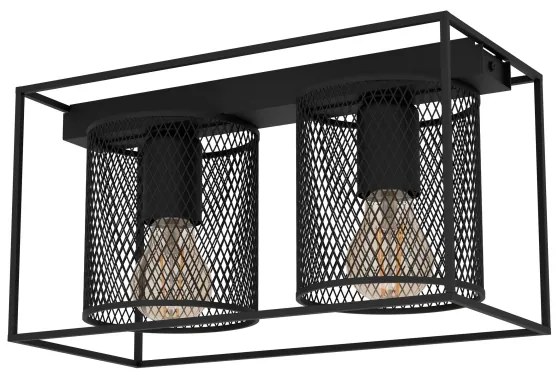 Eglo 43772 - Plafoniera CATTERICK 2xE27/40W/230V