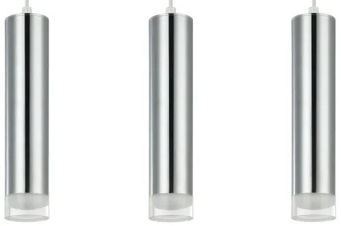 Lampadario a sospensione con filo ARMIN 3xGU10/10W/230V cromo lucido