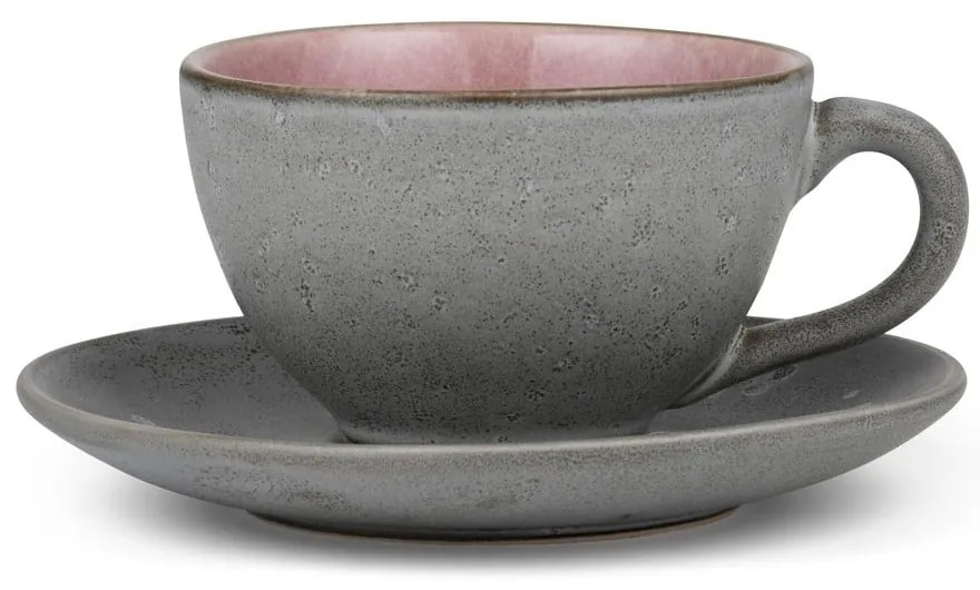 Tazzina per cappuccino rosa/grigia in ceramica 240 ml Gastro Grey/Light Pink – Bitz