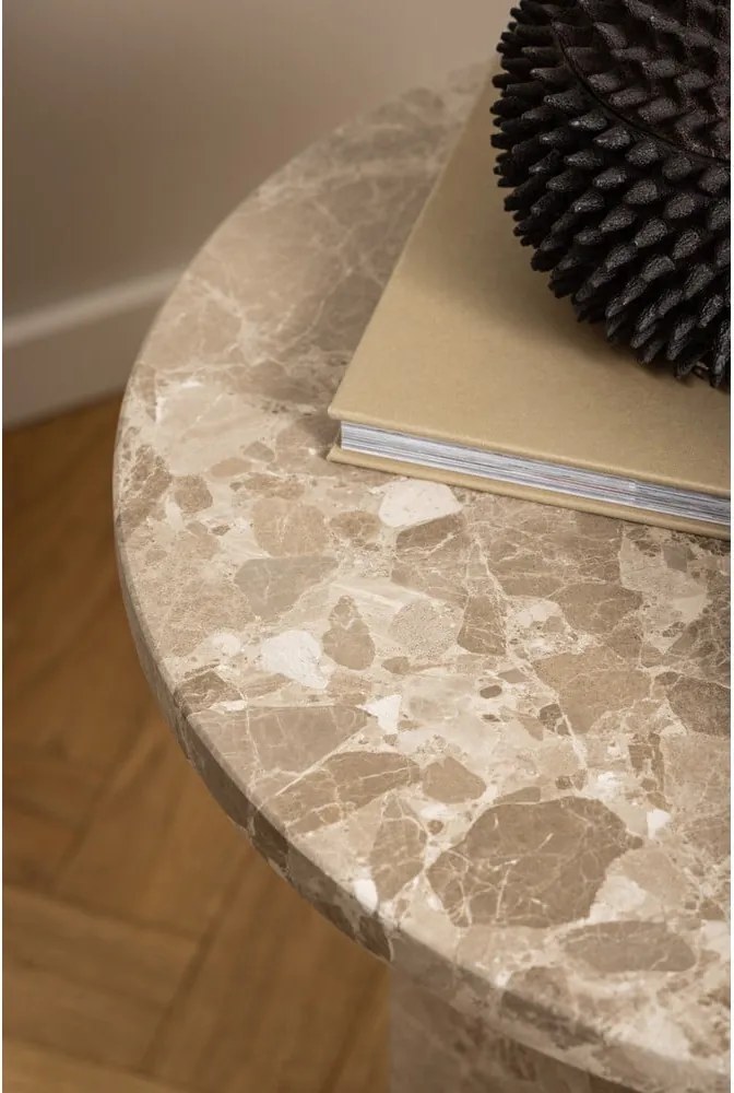 Tavolino rotondo in marmo ø 50 cm Naxos - Actona