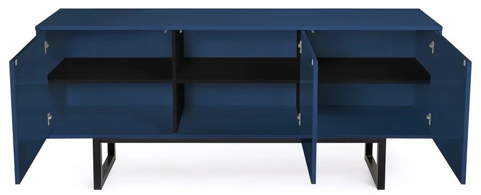 Cassettiera blu , 175 x 75 cm Camden Herringbone - Woodman