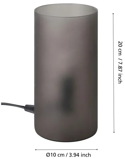 Eglo 901068 - Lampada da tavolo GEO 1xE14/40W/230V nero