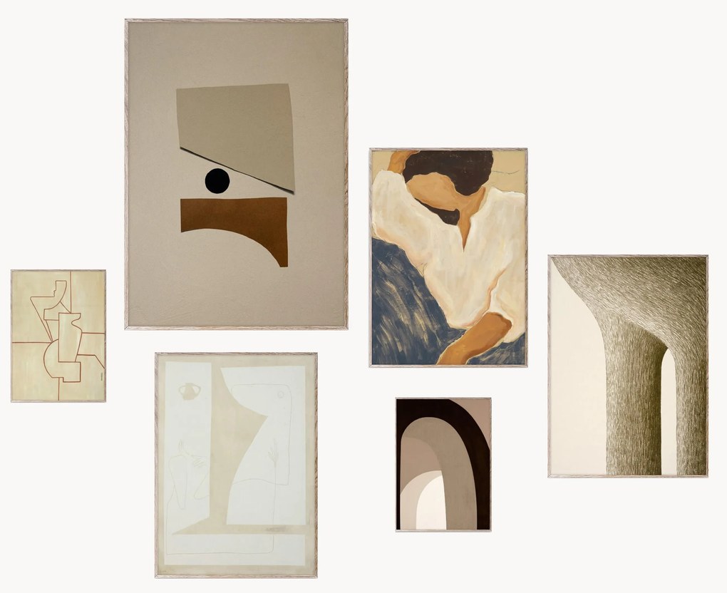 Set 6 poster con cornice Artwall No. 35