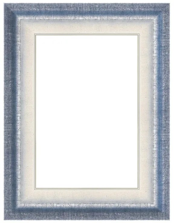 Cornice Tamara azzurro opaco per foto da 40x60 cm