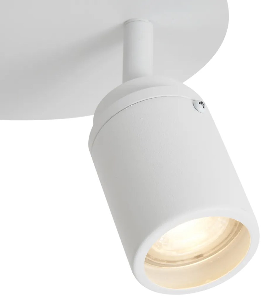 Faretto da bagno moderno bianco 2 luci IP44 - Ducha