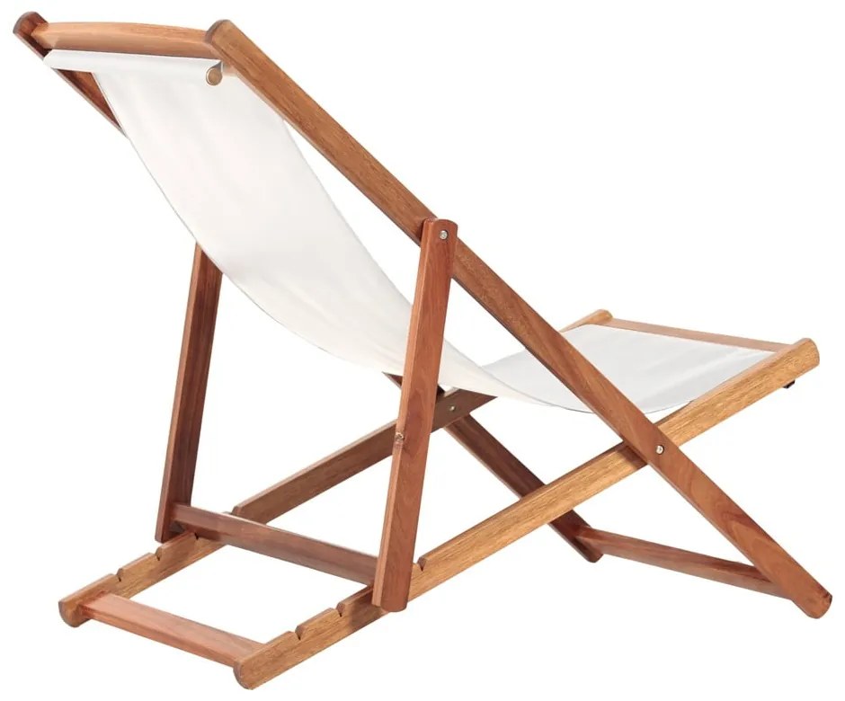 Sdraio da giardino beige/colore naturale scuro in legno massiccio Dionysus – Bonami Essentials