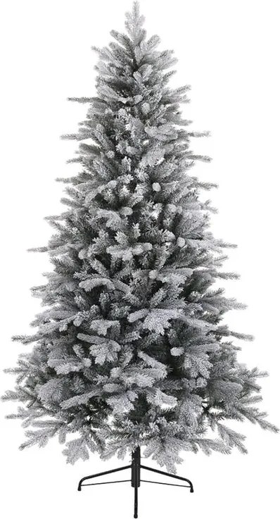 Albero di Natale artificiale innevato Cervino Frost verde H 180 cm x ø 109 cm