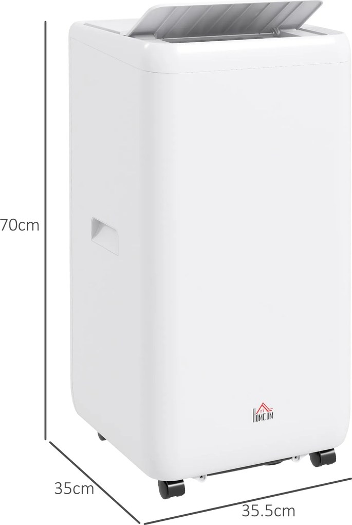 Condizionatore Portatile 1250W 35,5x35x70 cm con 5 Modalità e Timer 24h Bianco...