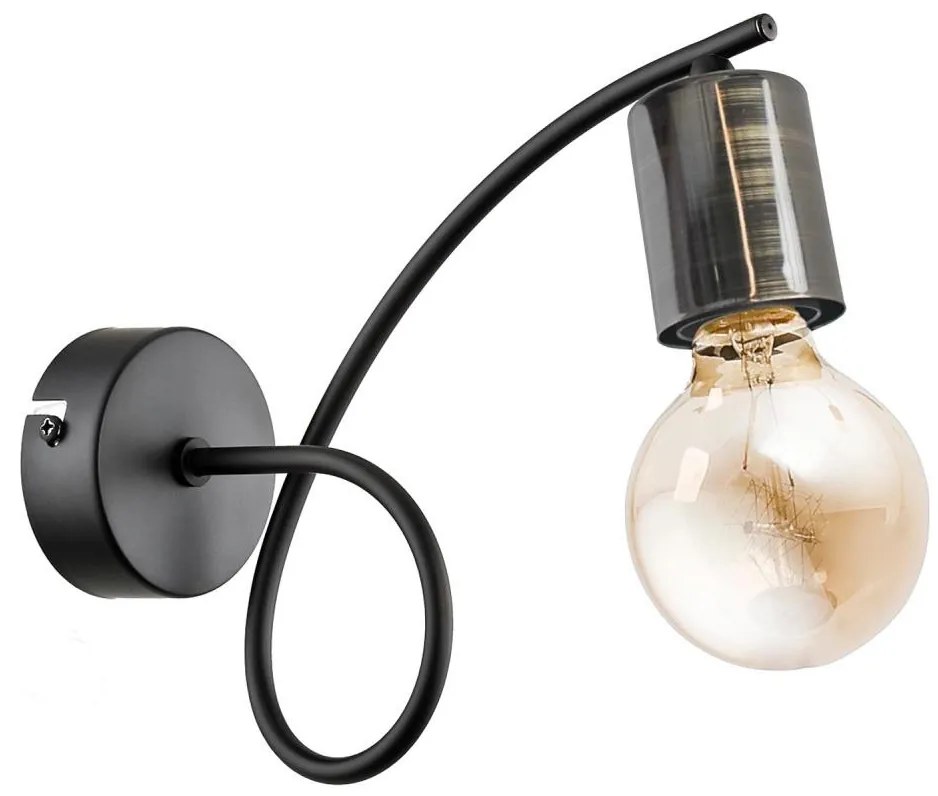 Applique TANGO 1xE27/15W/230V nero