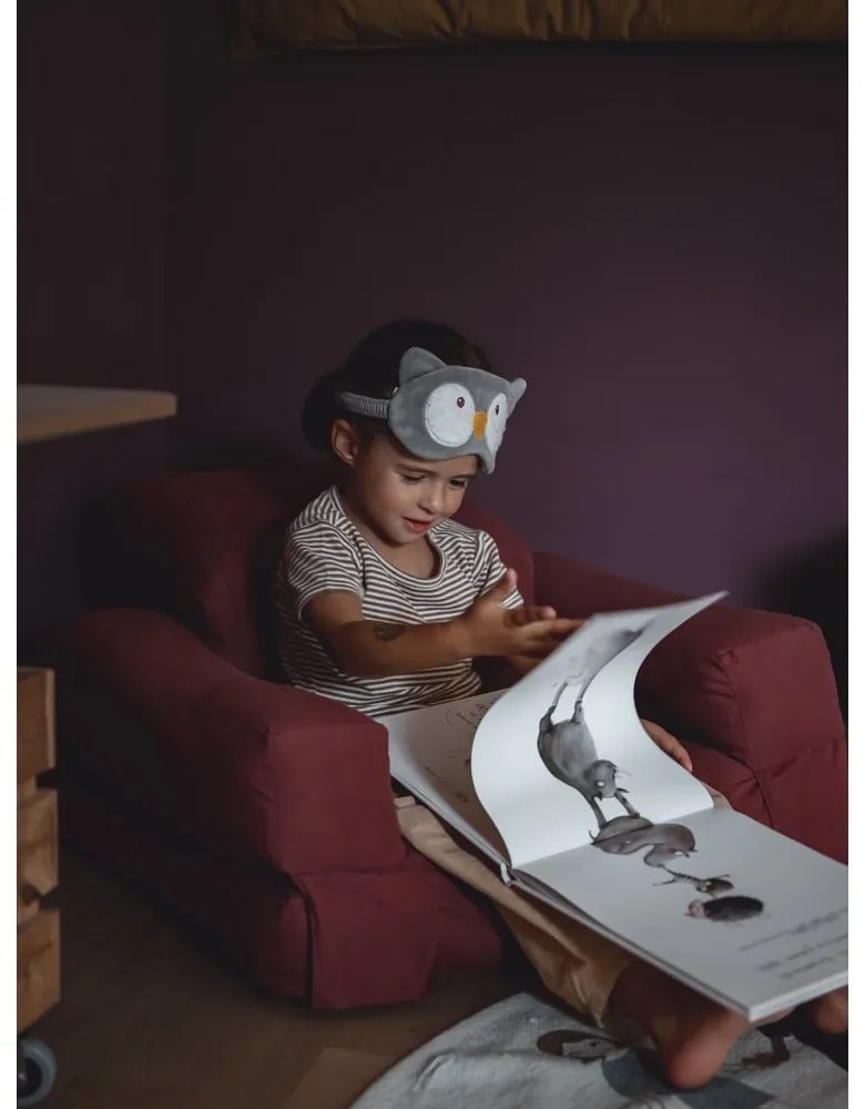 Poltrona relax per bambini nera e grigia Mini Hippo - Karup Design