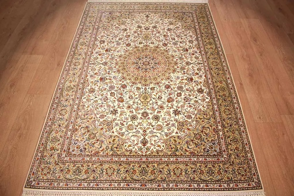 Ghom Tappeto 130x210 (Iran) Annodato A Mano