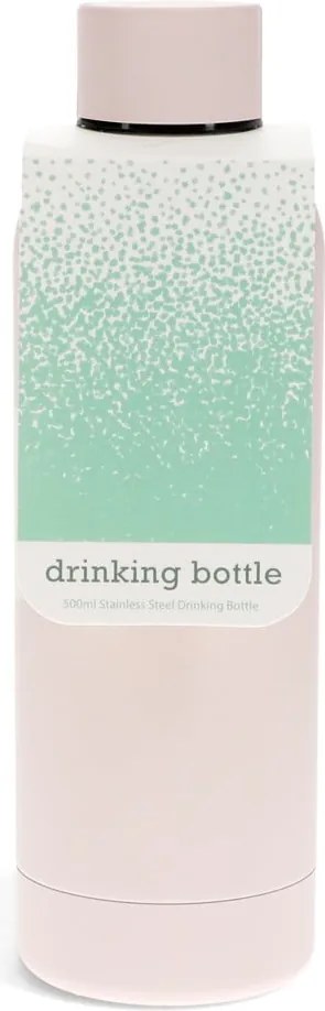 Bottiglia bottiglia da viaggio rosa chiaro in acciaio inox 500 ml – Rex London