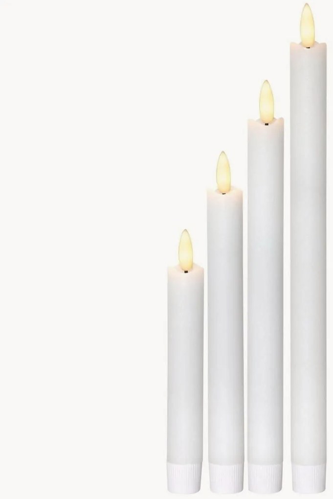 Set di 4 candele a bastoncino a LED Flame