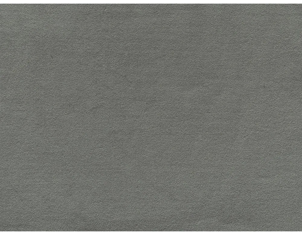 Divano letto angolare in velluto grigio chiaro a "U" (angolo destro) Sweet Harmony - Miuform