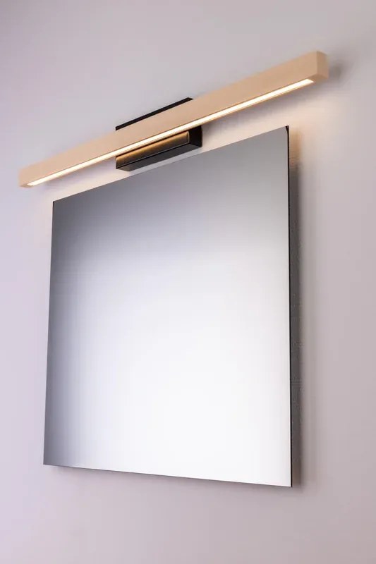 Applique LED scandinavo Applique LED scandinavo Dora nero nero IP44, luce bianco caldo dimmerabile 1050 lumen,