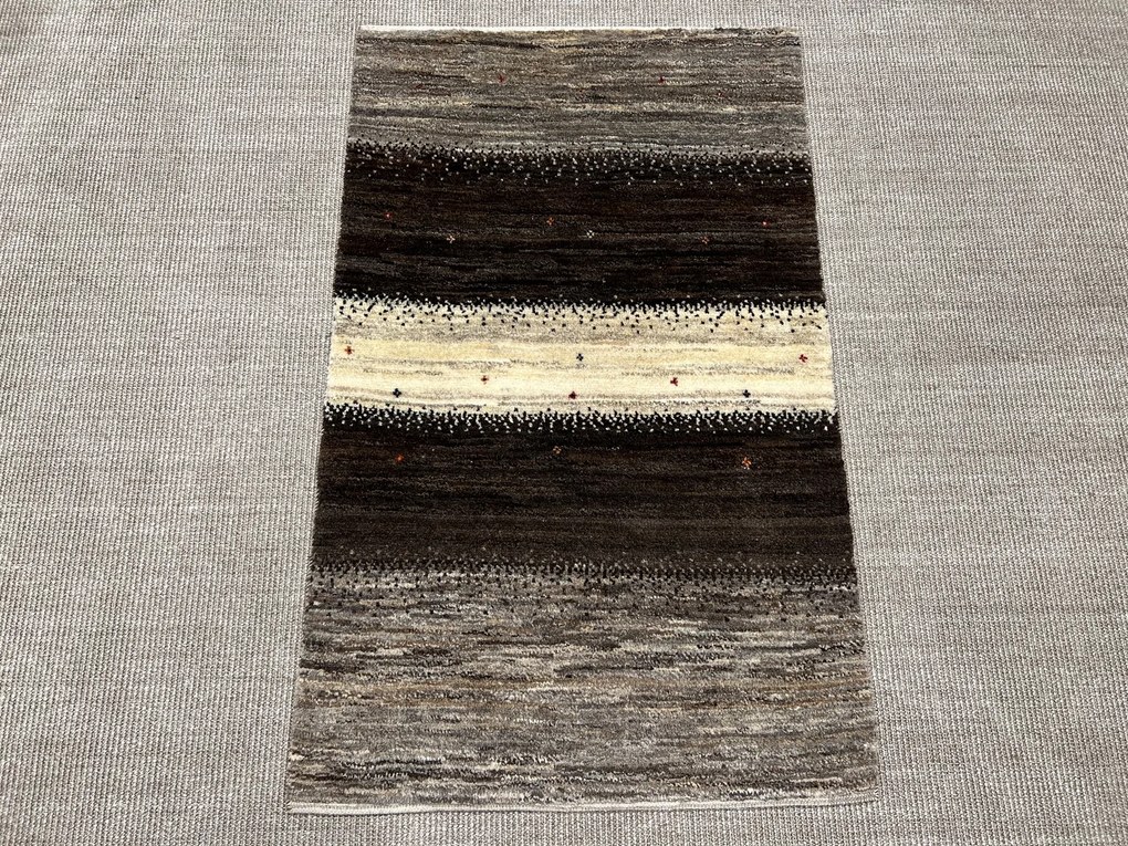 Gabbeh Tappeto persiano 120x80 Grigio (Iran) Annodato A Mano