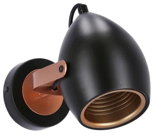 Luce Spot ANICA 1xE14/40W/230V nero/rame