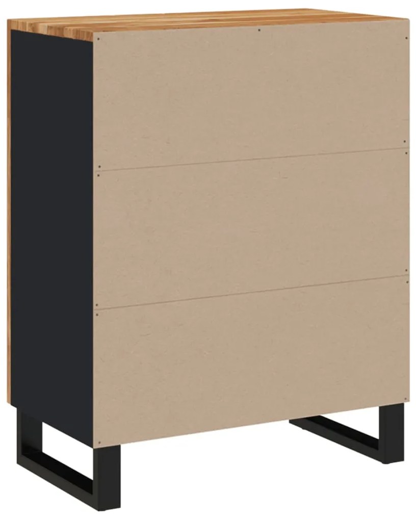 Credenza 60x33x75 cm in legno massello di acacia