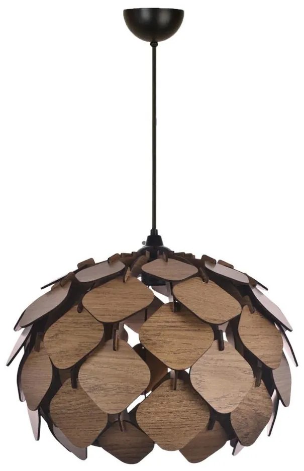 Lampadario a sospensione con filo 1xE27/40W/230V marrone