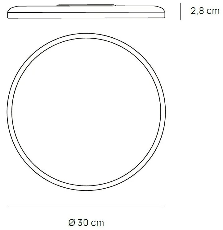MARTE Plafoniera LED tonda bianca CCT regolabile retroilluminata disponibile in varie misure